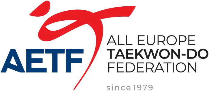 Логотип AETF — All Europe Taekwon-Do Federation (Всеєвропейська Федерація Таеквондо), офіційний європейський підрозділ ITF, заснований у 1979 році