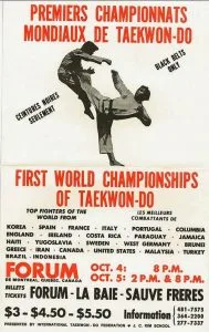 Перший Чемпіонат Світу з Таеквон-До ITF у Монреалі, 1974